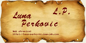 Luna Perković vizit kartica